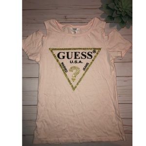 Kids GUESS Cold-Shoulder Top Size L(14)